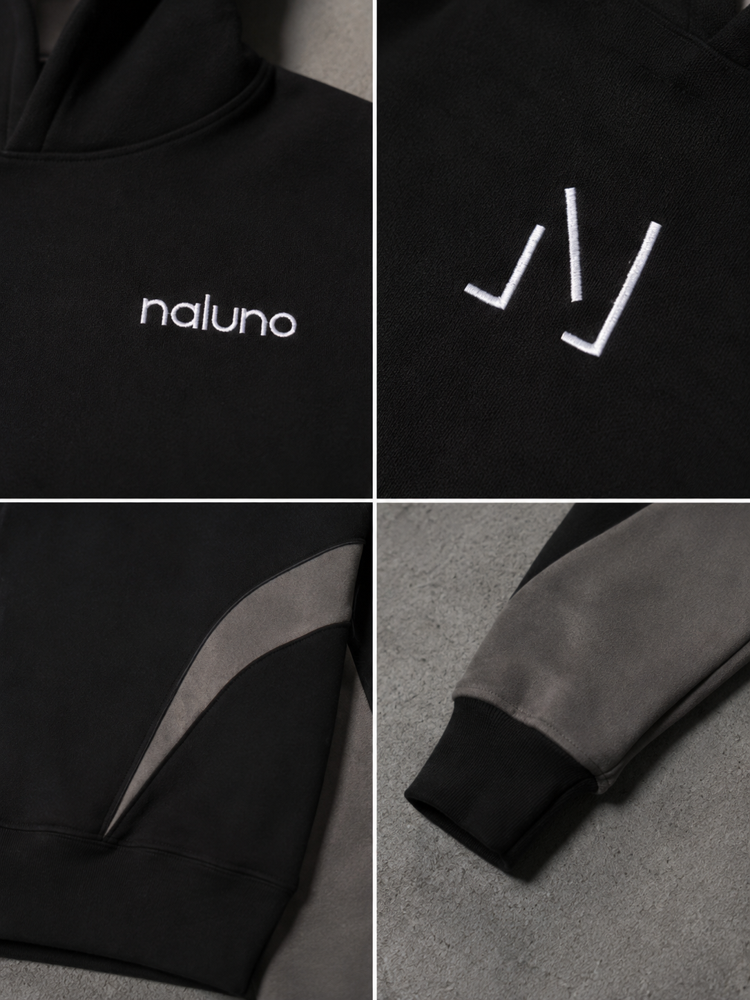 Unisex Panel Hoodie